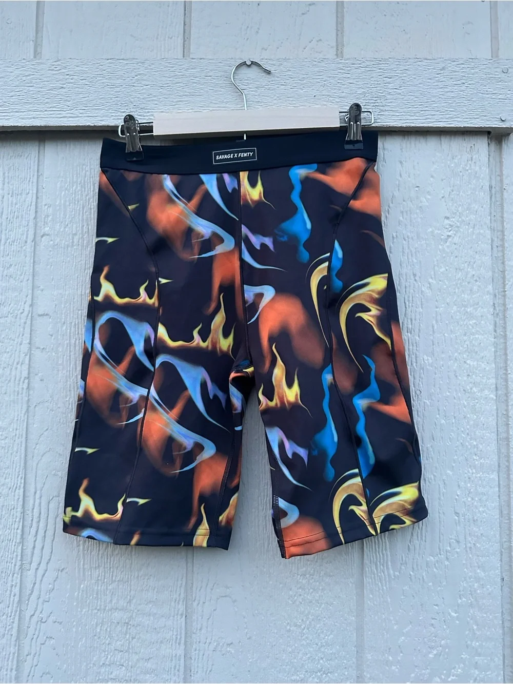 Savage X Fenty Men’s Multicolor Flame Swim Shorts